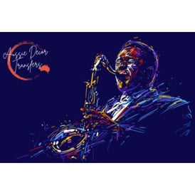 Poster Print | Saxy Jazz | Aussie Decor Transfers | MED or LGE