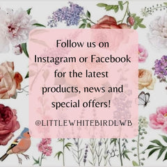 Poster Print | White Winged Clock | Aussie Decor Transfers | SML, MED or LGE