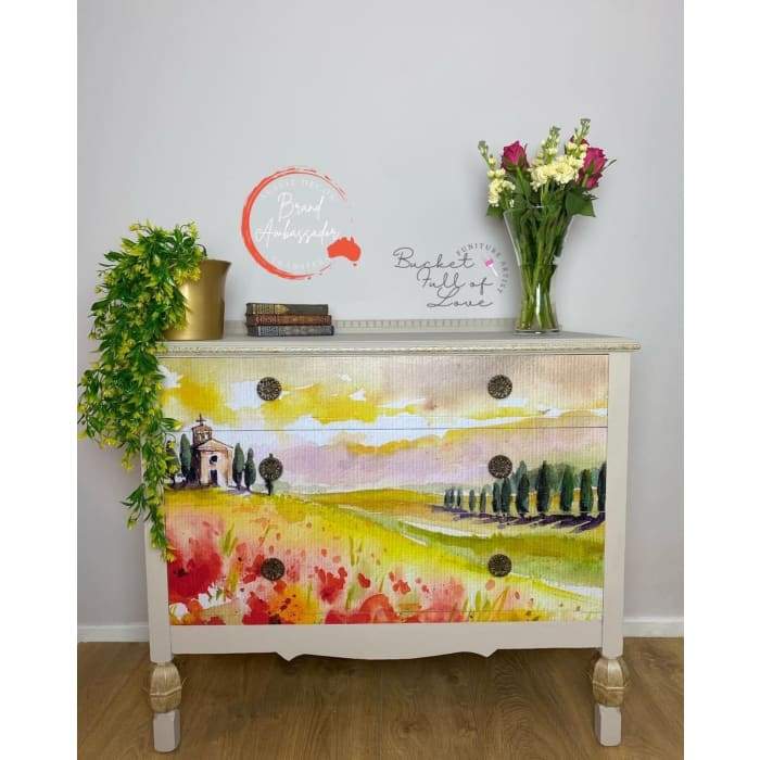 Self Adhesive Decoupage Print - Chapel on Poppy Hill | 