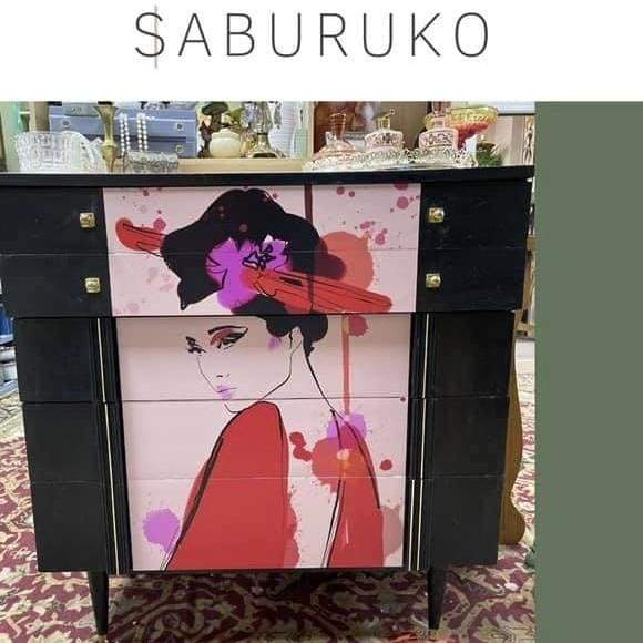 Self Adhesive Decoupage Print - Saburuko | Aussie Decor 