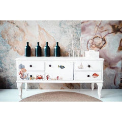 NEW | Prima Transfer | Amazing Sea Life | Redesign With Prima | 6” x 12” | Fish Transfers, Sea Life Decals, Fish Wall Stickers