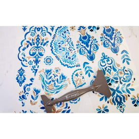 NEW | Prima Transfer | Artisinal Tile | Redesign With Prima | 6” x 12” | Blue Tile Decal, Furniture Transfers, Blue Furniture Decal