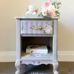 Prima Transfer - Delicate Roses | Redesign With Prima | 6” x 12” | Pink Flower Decals - Floral Furniture Transfers