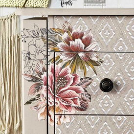 Exotica | Redesign With Prima | 6” x 12” | Furniture Transfers, Floral Furniture, Flower Decal, Small Transfers, For Furniture