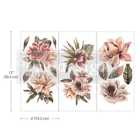 Exotica | Redesign With Prima | 6” x 12” | Furniture Transfers, Floral Furniture, Flower Decal, Small Transfers, For Furniture