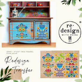 NEW Prima Transfer | Floral Polish | Redesign With Prima | 6” x 12”