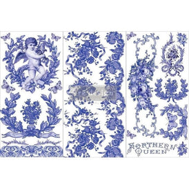 NEW Prima Transfer | French Blue | Redesign With Prima | 6” x 12”