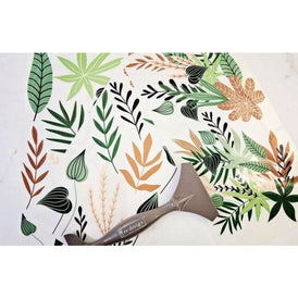 NEW | Prima Transfer | Greenery House | Redesign With Prima | 6” x 12” | Green Furniture, Furniture Transfers, Leaf Decal, Leaves Wall Art