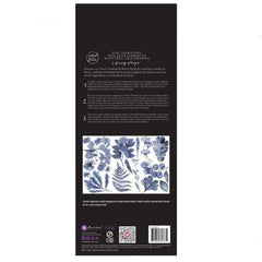 Indigo | Redesign With Prima | 6” x 12” | Blue Floral Transfer, Furniture Transfers, Floral Furniture, Blue Flower Decals