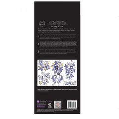 Juliet | Redesign With Prima | 6” x 12” | Purple Flower Decal, Furniture Transfers, Floral Furniture, Floral Transfers, Flower Decals