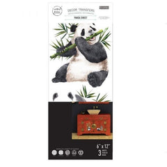 Panda Sweet | Redesign With Prima | 6” x 12” | Furniture Transfers, Panda Decal, Small Transfers, For Furniture, Panda Decor, Panda Design