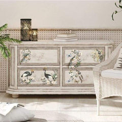 NEW | Prima Transfer | Rare Birds | Redesign With Prima | 6” x 12” | Bird Transfer, Bird Decal, Furniture Transfers, Craft Decals
