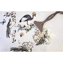 NEW | Prima Transfer | Rare Birds | Redesign With Prima | 6” x 12” | Bird Transfer, Bird Decal, Furniture Transfers, Craft Decals