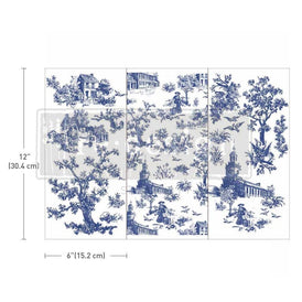 Small Decor Transfer | Toile | Redesign With Prima | 6” x