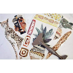 NEW | Prima Transfer | Tribal Essence | Redesign With Prima | 6” x 12” | African Decal, Cheetah Decal, Exotic Furniture, Furniture Transfers