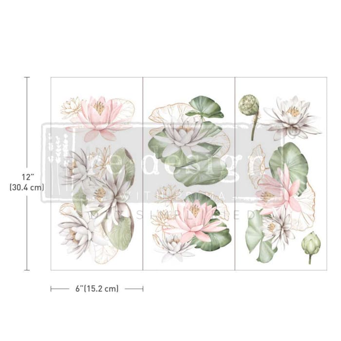 Small Decor Transfer | Water Lillies | Redesign With Prima |