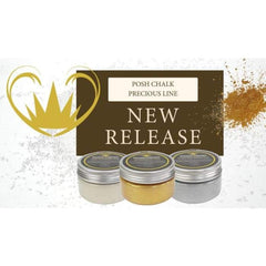 NEW | Smooth Metallic Paste | Radiant Silver | Precious Range | Posh Chalk | 110ml | Posh Chalk Paste, Stencil Paste, Silver Paste