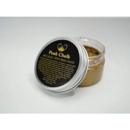 Textured Metallic Paste | Vintage Gold | Posh Chalk | 170g | Posh Chalk Paste, Stencil Paste, Embossing Paste, Gold Paste